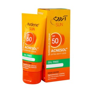 کرم ضد آفتاب آکنه سل آردن SPF50 مناسب پوست چرب ۵۰ گرم رنگ بژ طبیعی