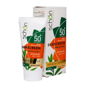 کرم ضد آفتاب دابل شیلد فاقد چربی SPF50+ شون 50 میلی لیتر رنگ بژ طبیعی