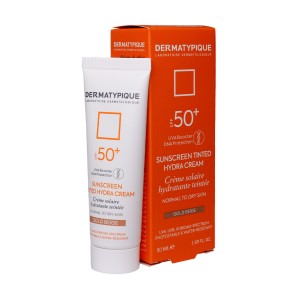 ضد آفتاب پوست خشک SPF50 درماتیپیک 50 میلی لیتر بژ طلایی