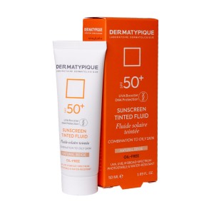 ضد آفتاب فاقد چربی SPF50+ درماتیپیک 50 میلی لیتر بژ طبیعی