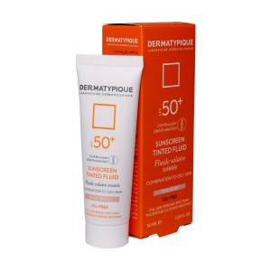 ضد آفتاب فاقد چربی SPF50+ درماتیپیک 50 میلی لیتر رز بژ