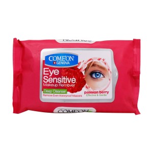دستمال مرطوب پاک کننده آرایش چشم کامان مناسب چشم های حساس 10 عدد