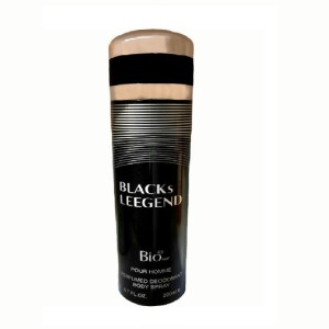 اسپری بدن مردانه بیو استار مدل BLACKs LEEGEND حجم 200mL