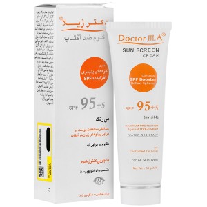 کرم ضد آفتاب SPF95 بدون رنگ دکتر ژیلا با چربی کنترل شده 50 میلی لیتر