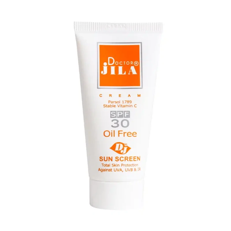 کرم ضد آفتاب SPF30 بدون رنگ دکتر ژیلا 30 گرم