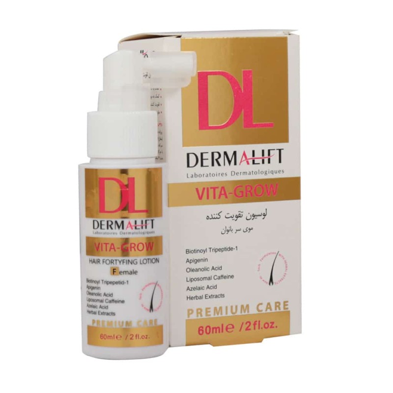 لوسیون تقویت کننده مو بانوان ویتا گرو درمالیفت 60 میلی لیتر