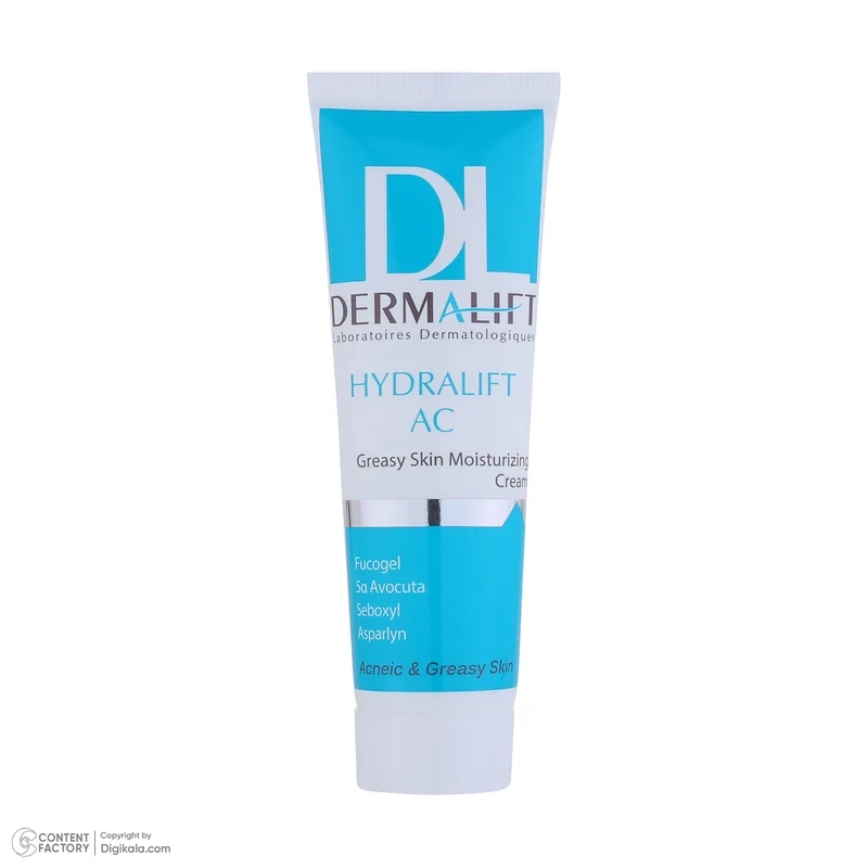 کرم مرطوب کننده پوست چرب هیدرالیفت ای سی درمالیفت ۵۰ میلی لیتر