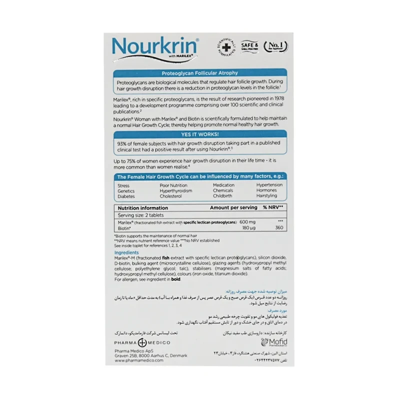 قرص نورکرین بانوان 60 عددی