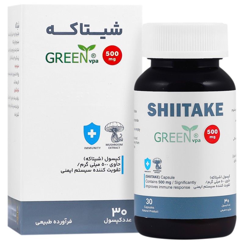 کپسول شیتاکه وارنا پژوهش آریا 500 میلی گرم 30 عددی