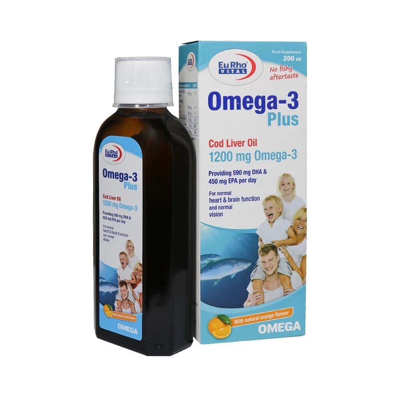 شربت امگا 3 پلاس  یوروویتال 200 میلی لیتر