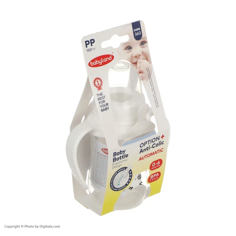شیشه شیر آنتی کولیک بیبی لند کد 360