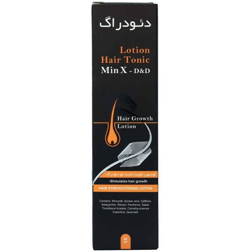 لوسیون تقویت کننده مو دئودراگ مدل Min X حجم ۶۰ میلی لیتر